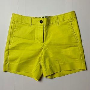 Boden Yellow Chino Shorts Size 4